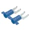 Panduit Fork Terminal, #8 Stud Size, 14 AWG, 600 V, Vinyl Insulated, Blue, Crimp Termination Only, 3000 PK PV14-8FFB-3K - alternate 2
